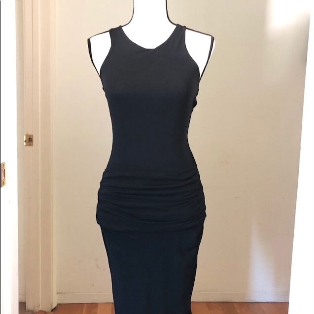 James Perse Ruched Tank Belt Dress